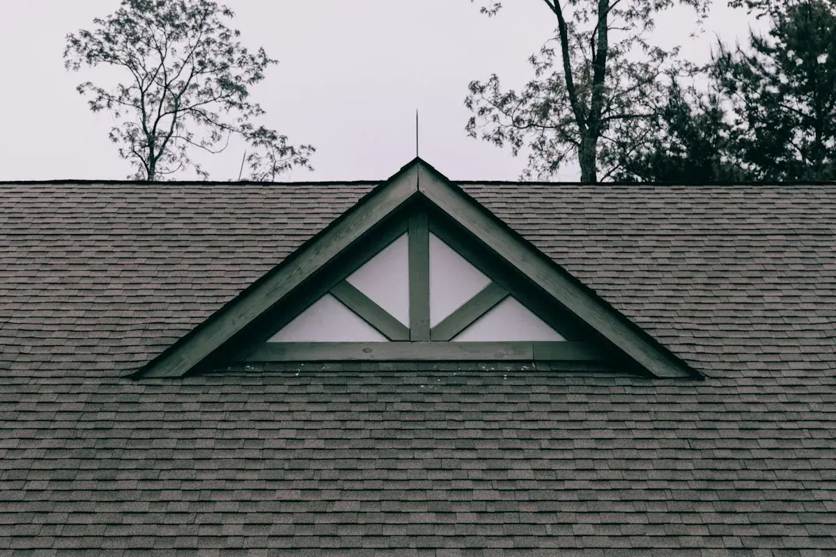 Completed asphalt-shingle roof